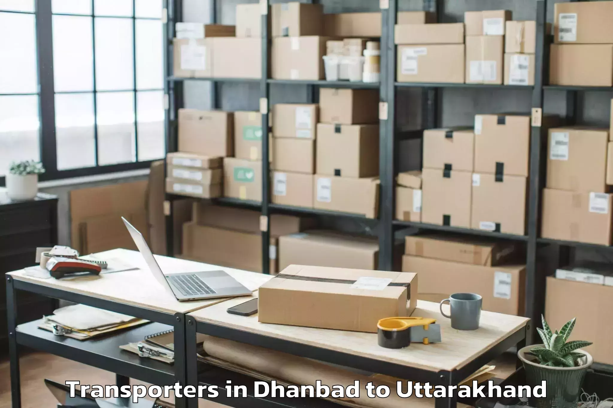 Top Dhanbad to Abhilashi University Rishikesh Transporters Available